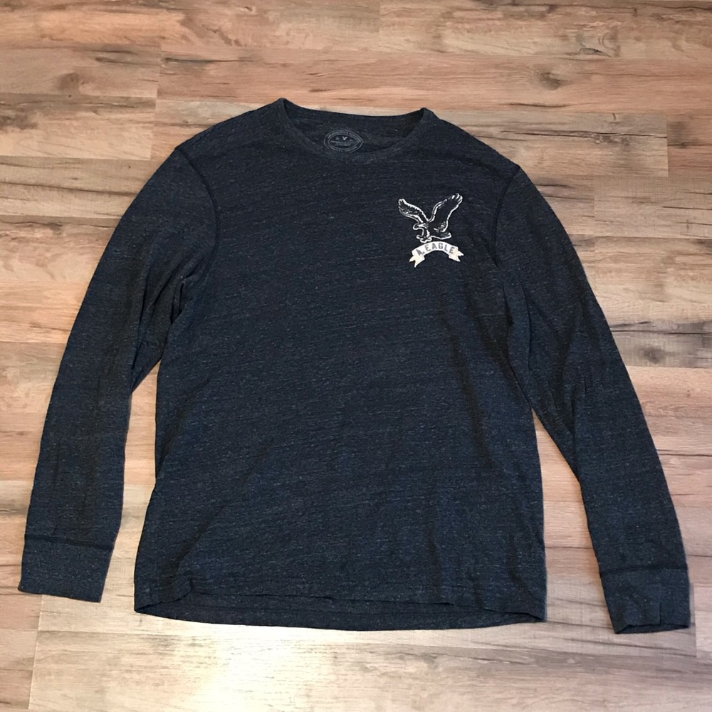 FINAL PRICE‼️AE Men’s Dark Grey Long Sleeve
